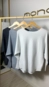 Blusa manga longa ampla lurex