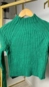 blusa tricot canelada gola alta