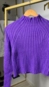 blusa tricot canelada gola alta