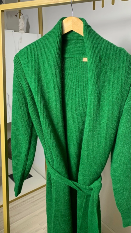 cardigan tricot alongado
