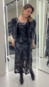 vestido midi pu laser cut