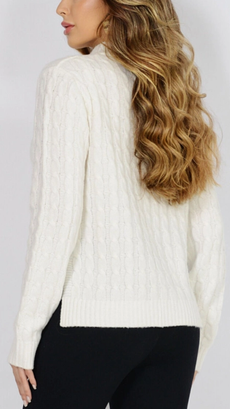 blusa tricot zíper gola england