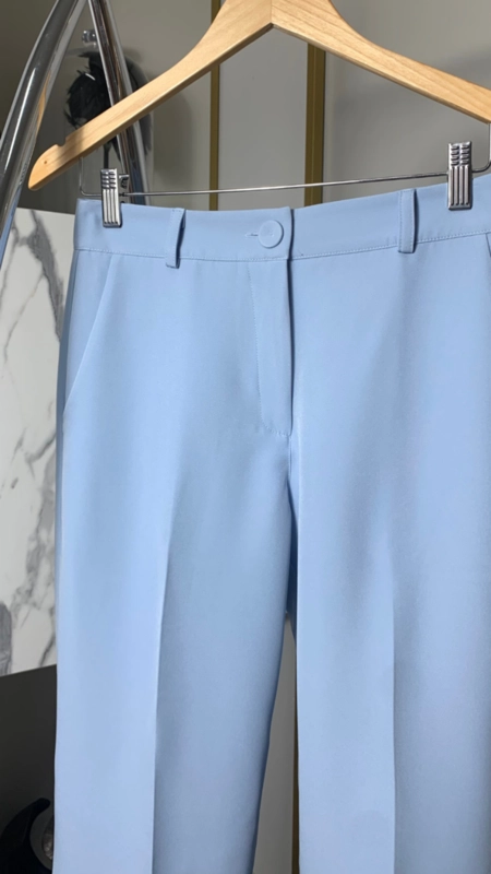 Calça alfaiataria reta marina