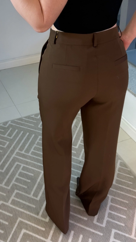 Calça alfaiataria reta marina