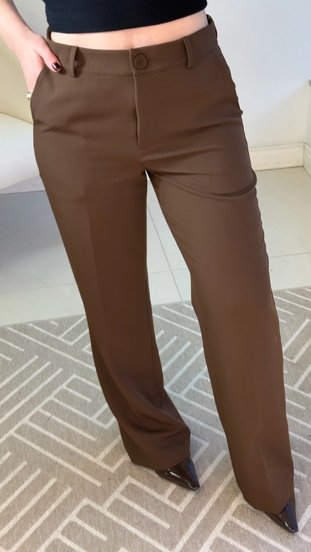 Calça alfaiataria reta marina