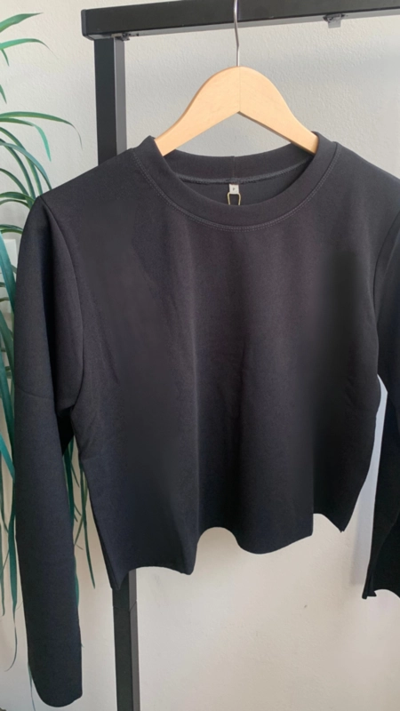 Blusa sport chic malha crepe