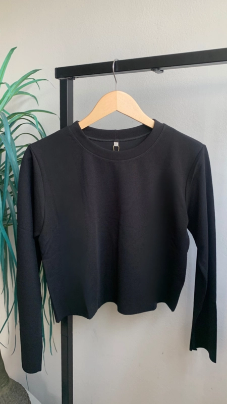 Blusa sport chic malha crepe