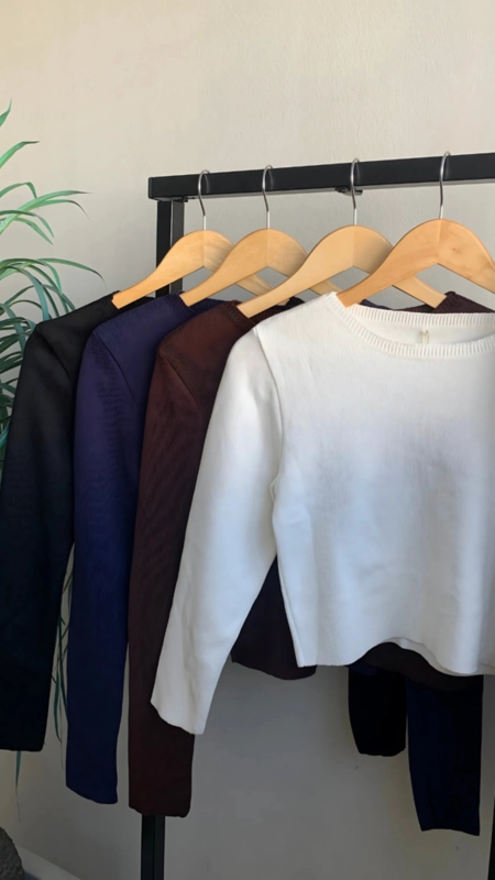 Blusa tricot toque modal clean