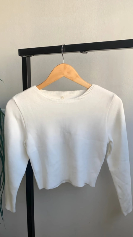 Blusa tricot toque modal clean