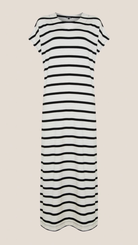 vestido midi dudalina malha listrado carmen
