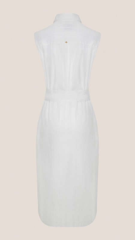 vestido chemise dudalina maquinetado