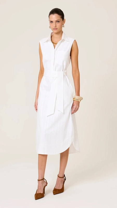 vestido chemise dudalina maquinetado