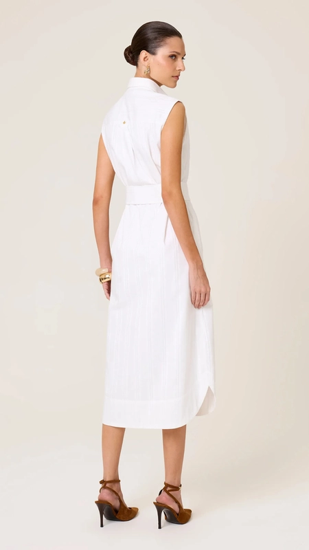 vestido chemise dudalina maquinetado