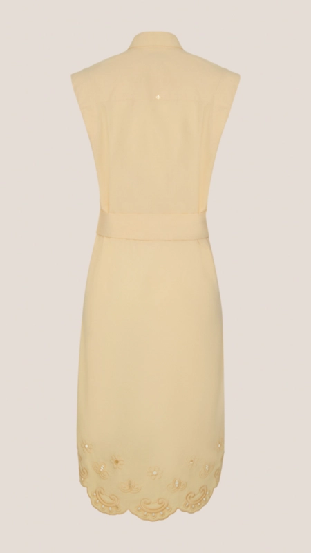 vestido chemise dudalina bordado barra