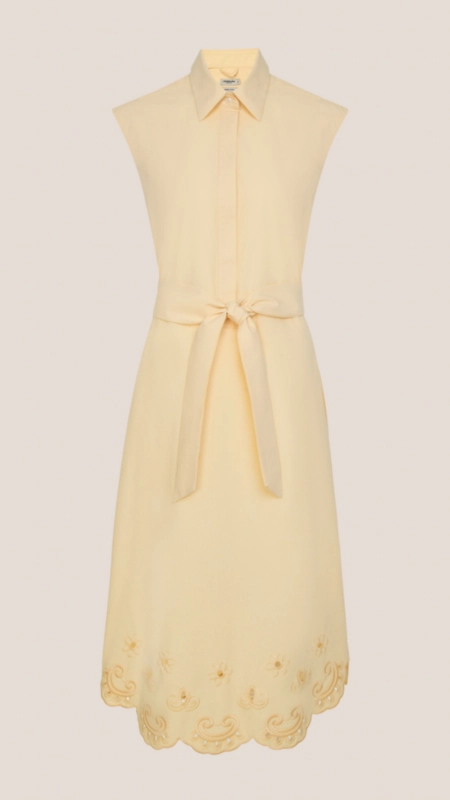 vestido chemise dudalina bordado barra