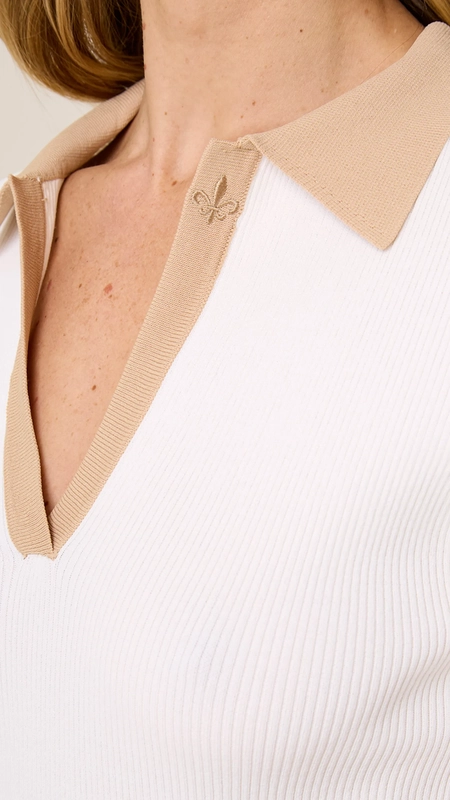 polo dudalina tricot canelado mara