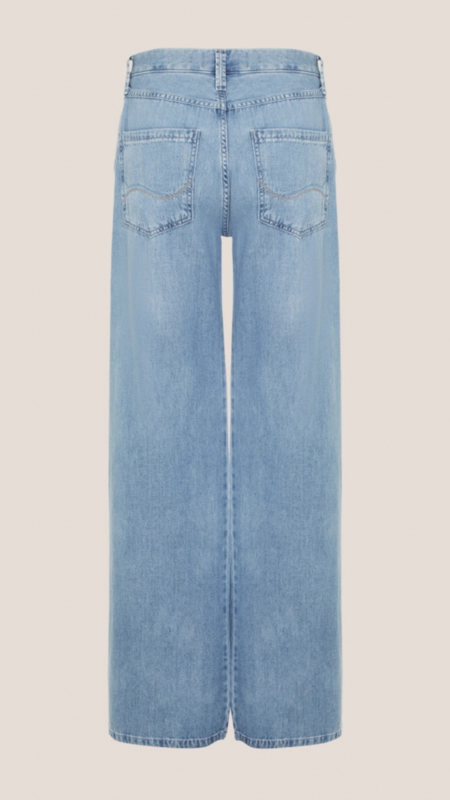 calça jeans wide leg dudalina soft