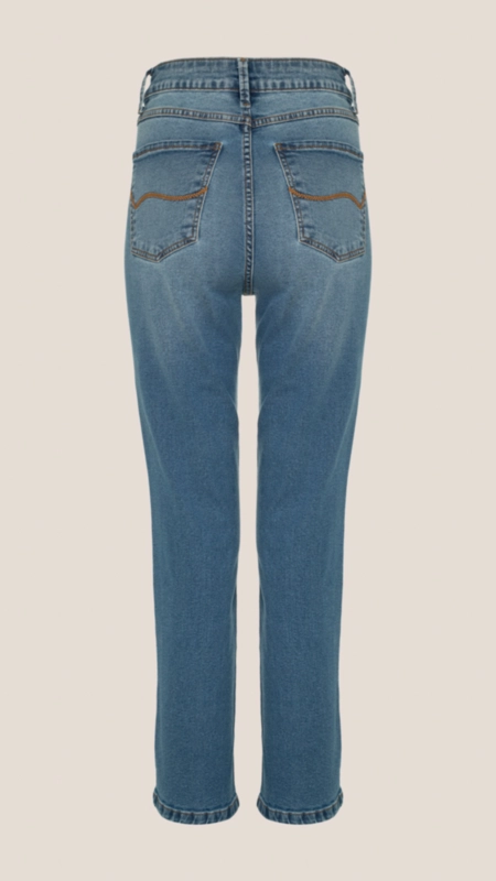 calça jeans reta dudalina slim cropped