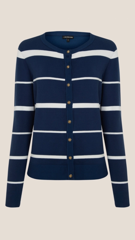 cardigan tricot dudalina listras lina