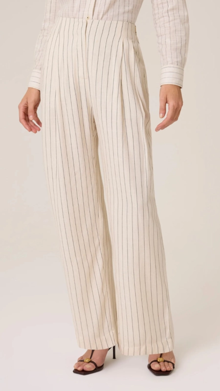 calça linho dudalina risca catarina