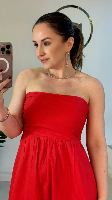 vestido midi animale algodão