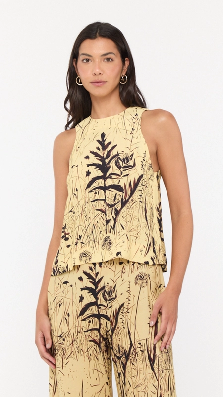 regata animale folhagem nanquim