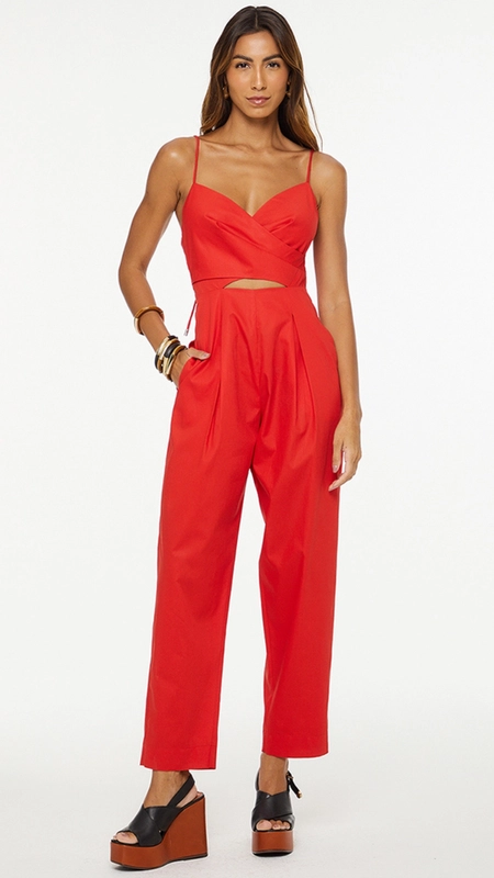 macacão animale busto cruzado