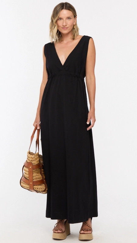 vestido midi animale malha amarração