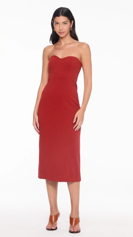 vestido midi animale aro textura