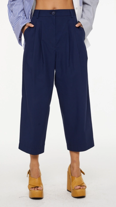calça paper cropped animale