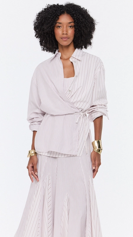 camisa animale tricoline amarração