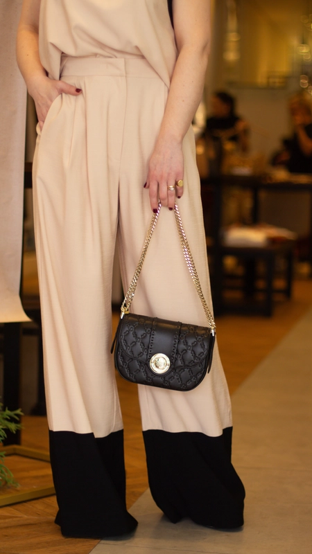 calça pantalona animale bicolor