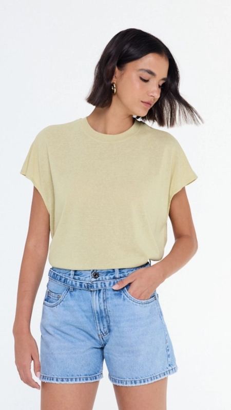 shorts jeans basic cinto animale jeans