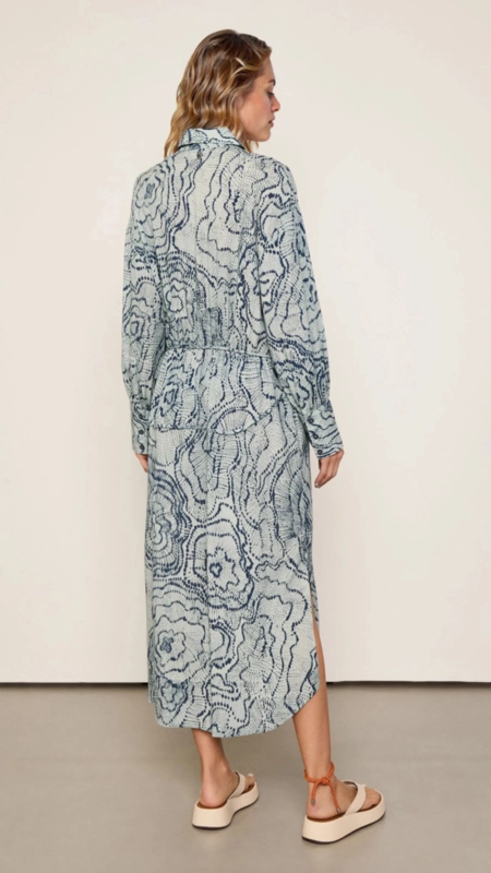 vestido chemise est floral anemona e nav animale jeans