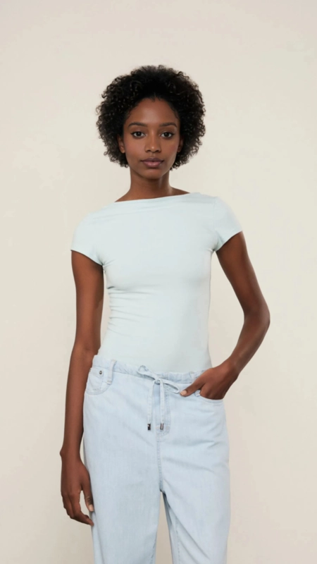 blusa malha mc decote costas animale jeans