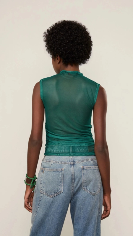 regata tule franzidos animale jeans