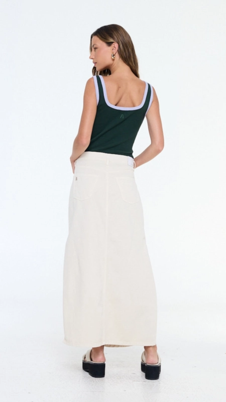 saia sarja fenda na lateral animale jeans