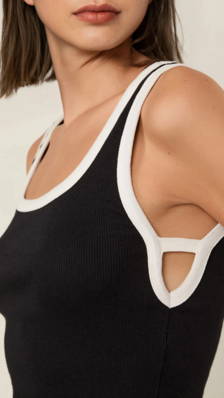 regata malha abertura cavas animale jeans