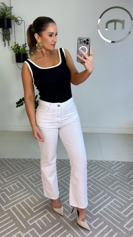 regata malha abertura cavas animale jeans