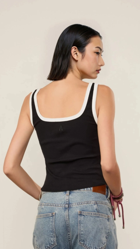 regata malha abertura cavas animale jeans