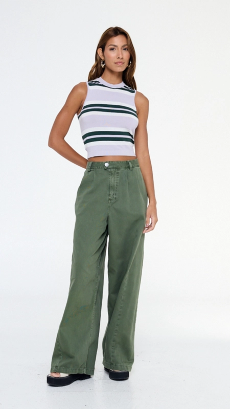 regata tricot cropped listrada animale jeans