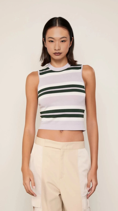 regata tricot cropped listrada animale jeans