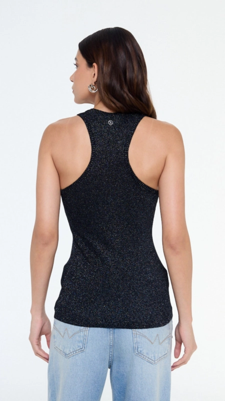 regata tricot lurex nadador animale jeans