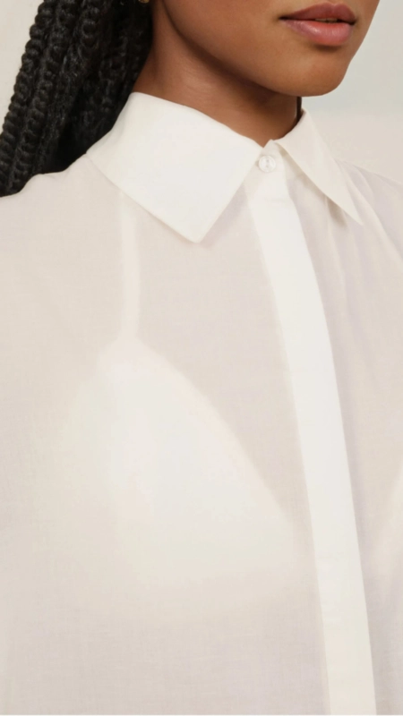 camisa algodão lisa alongada animale jeans