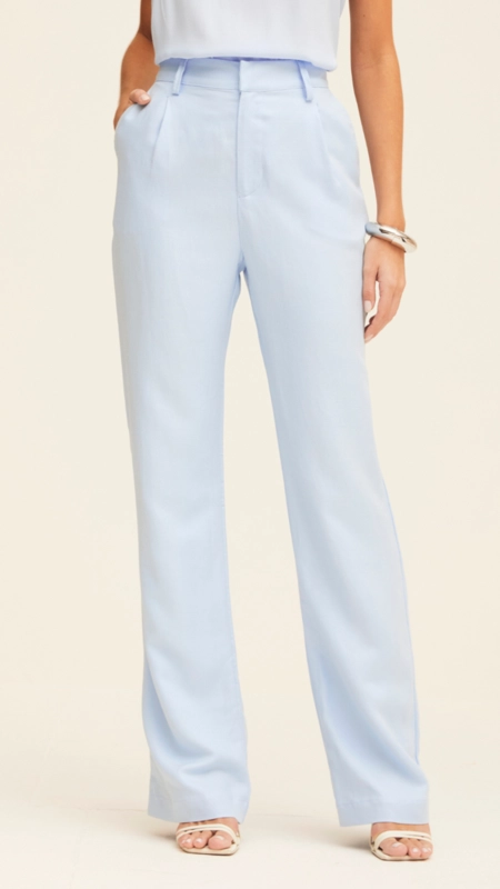 calça wide leg linho forum zaia premium