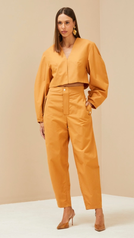 calça barrel alfaiataria forum giorgia premium