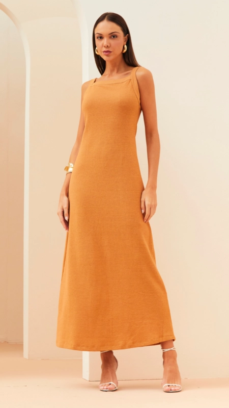 vestido midi forum malha heritage premium