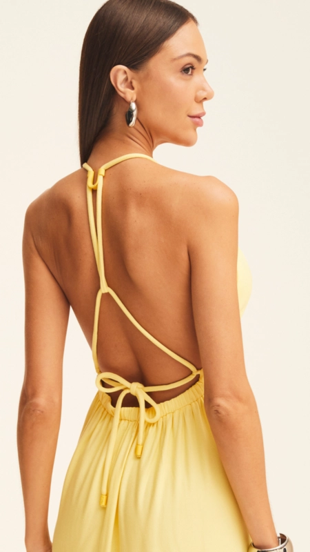 vestido longo forum viscose gretha premium