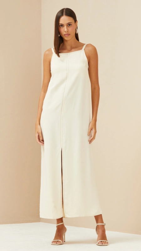 vestido midi forum viscose sophie premium