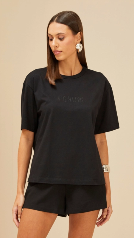 camiseta forum logo meia malha strong